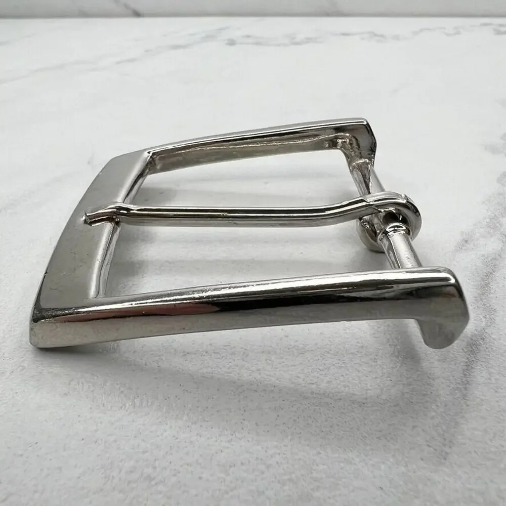 Silver Tone Simple Basic Belt Buckle